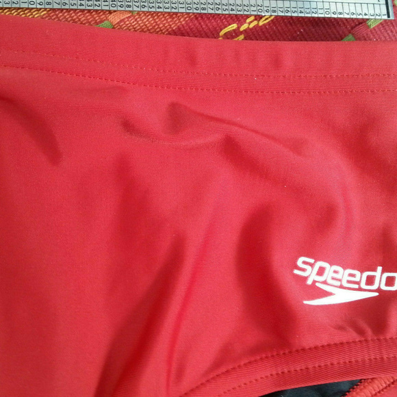 Speedo Men's Red Swimsuit Bikini - PowerFlex ECO - Picture 2 of 3
